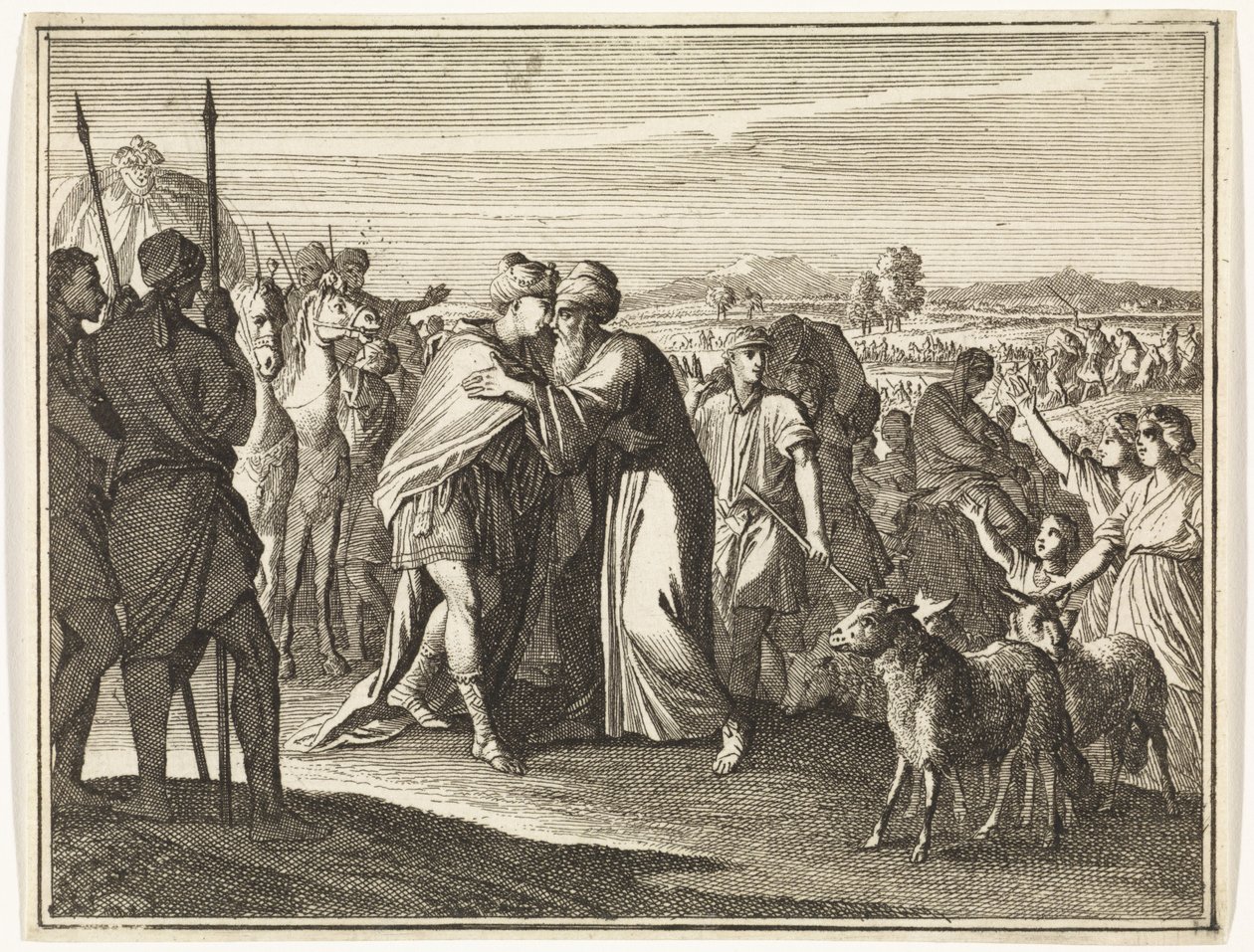 La rencontre entre Jacob et Joseph - Caspar Luyken