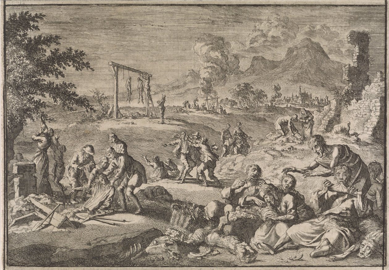 La famine en Allemagne, 1637, 1701 - Caspar Luyken