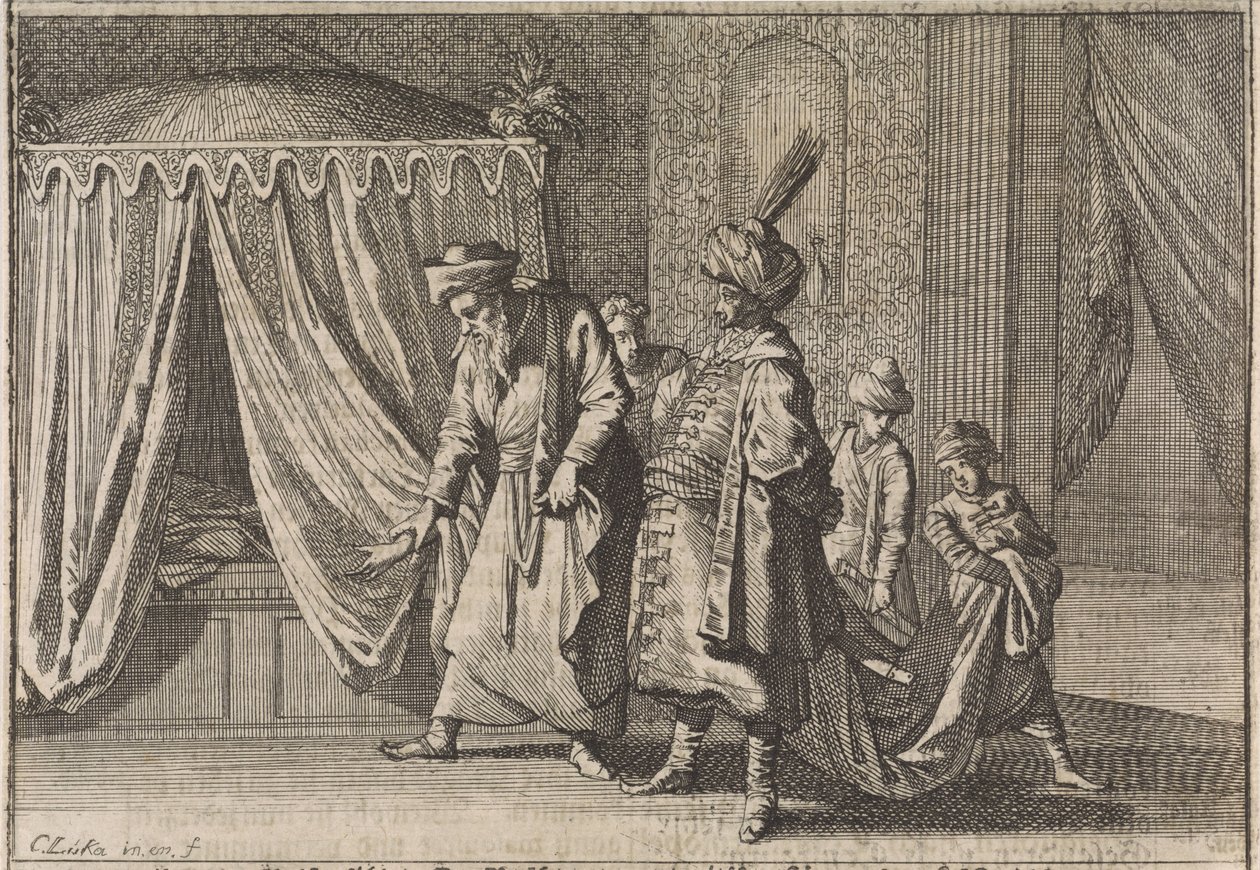Lit de malade de la femme du pacha, 1639 - Caspar Luyken