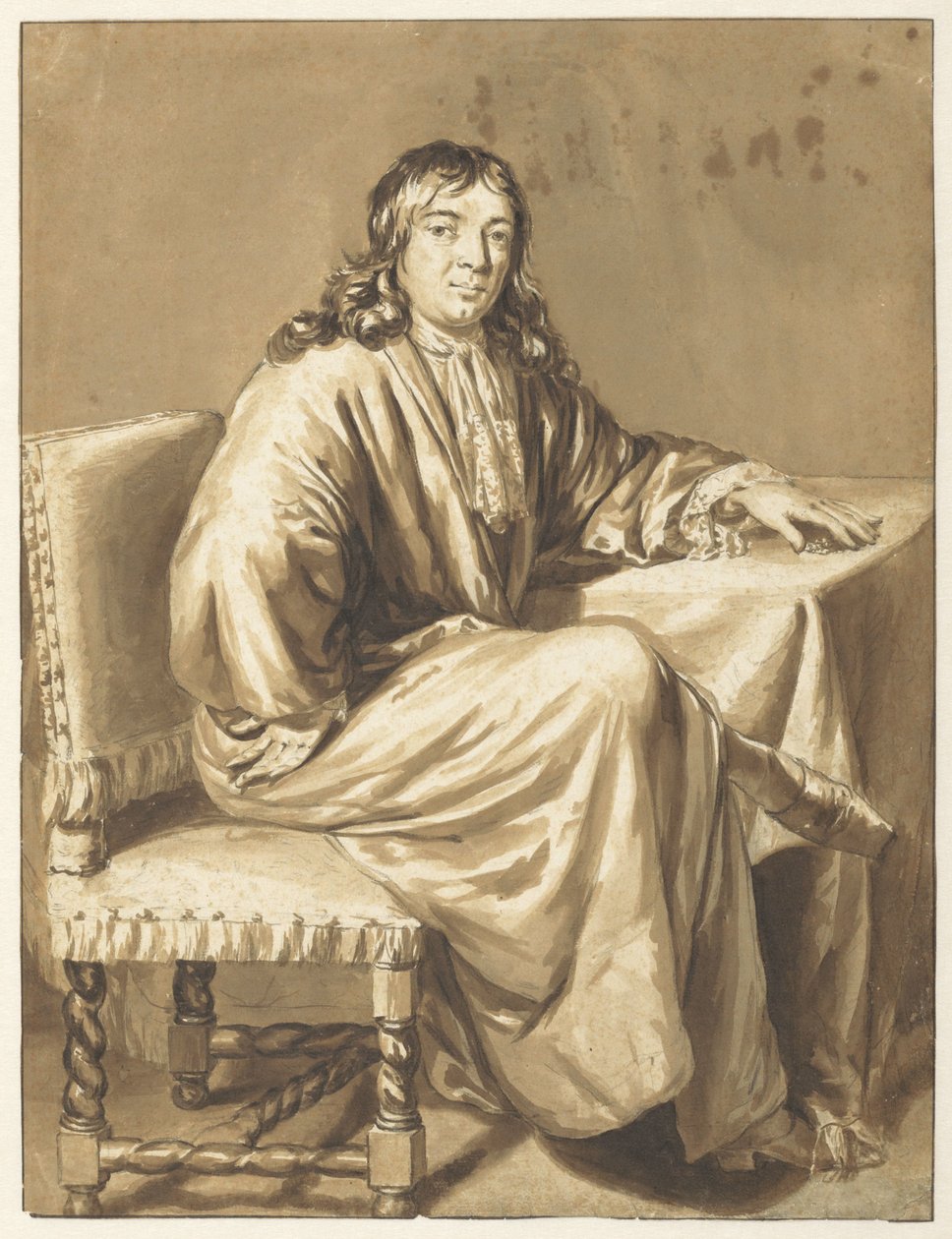 Portrait de Cornelis de Man - Caspar Netscher