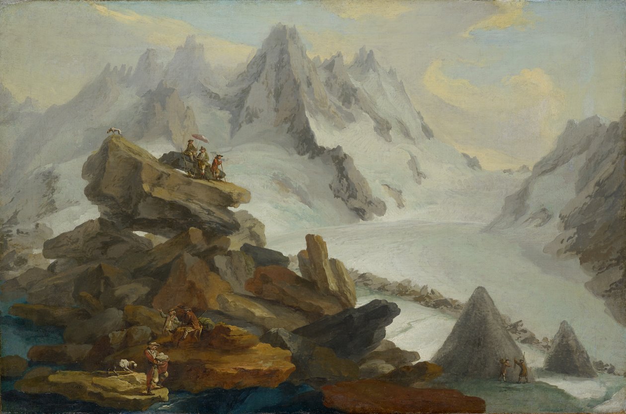 Le glacier de Lauteraar - Caspar Wolf