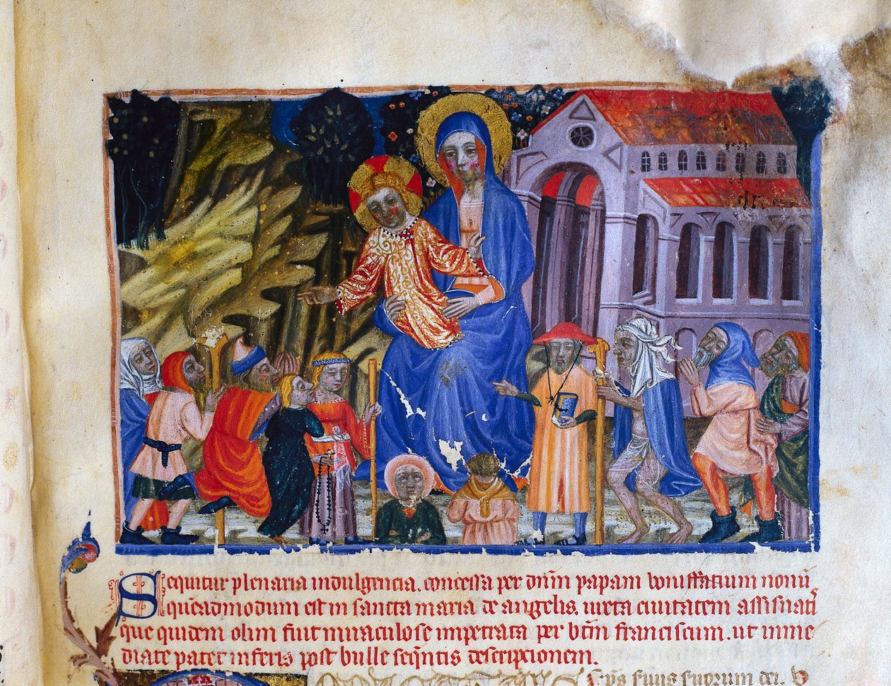 Miniature du Livre Vermeil de Montserrat - Catalan School