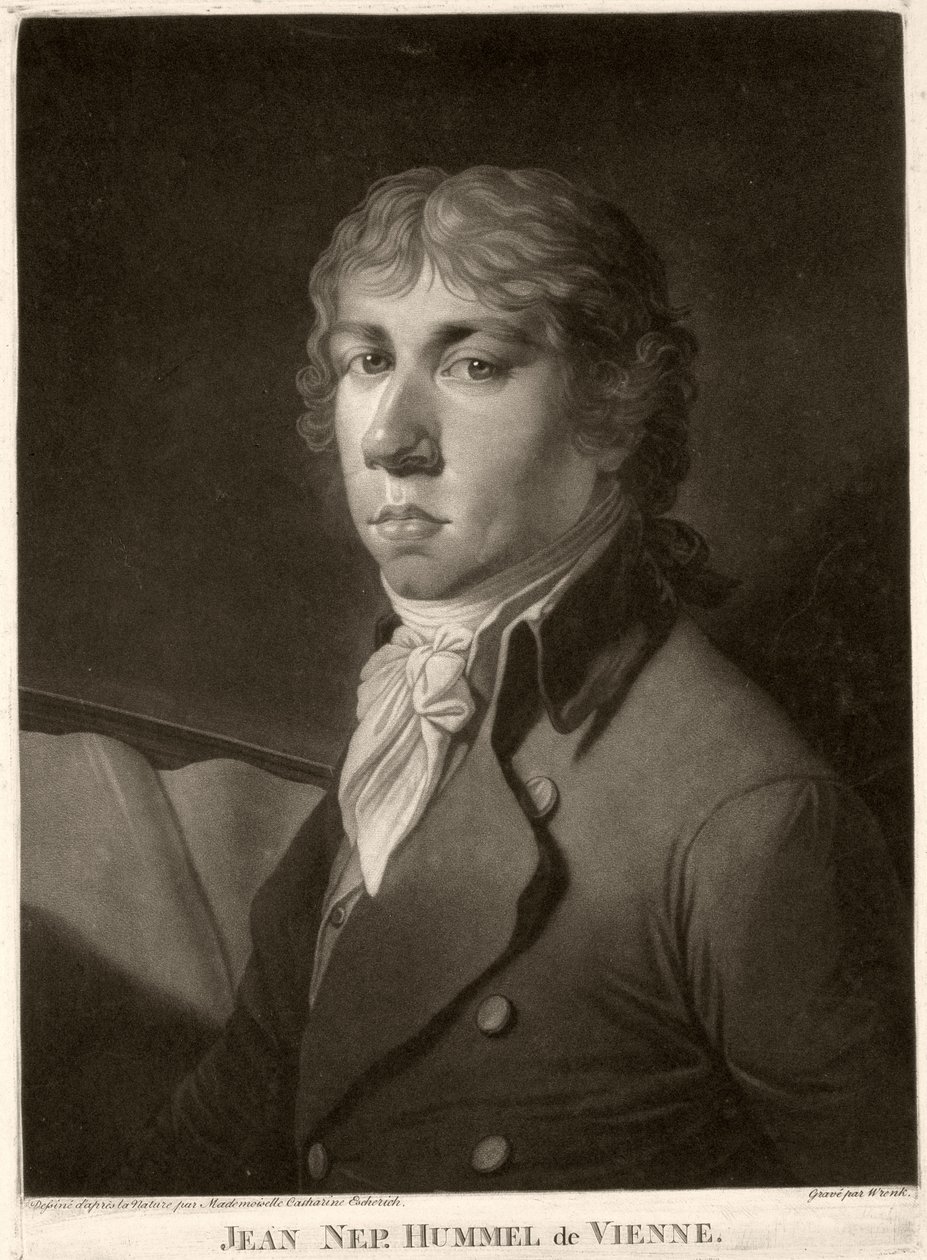 Johann Nepomuk Hummel (1778-1837) gravé par Wrenck - Catharina Escherich