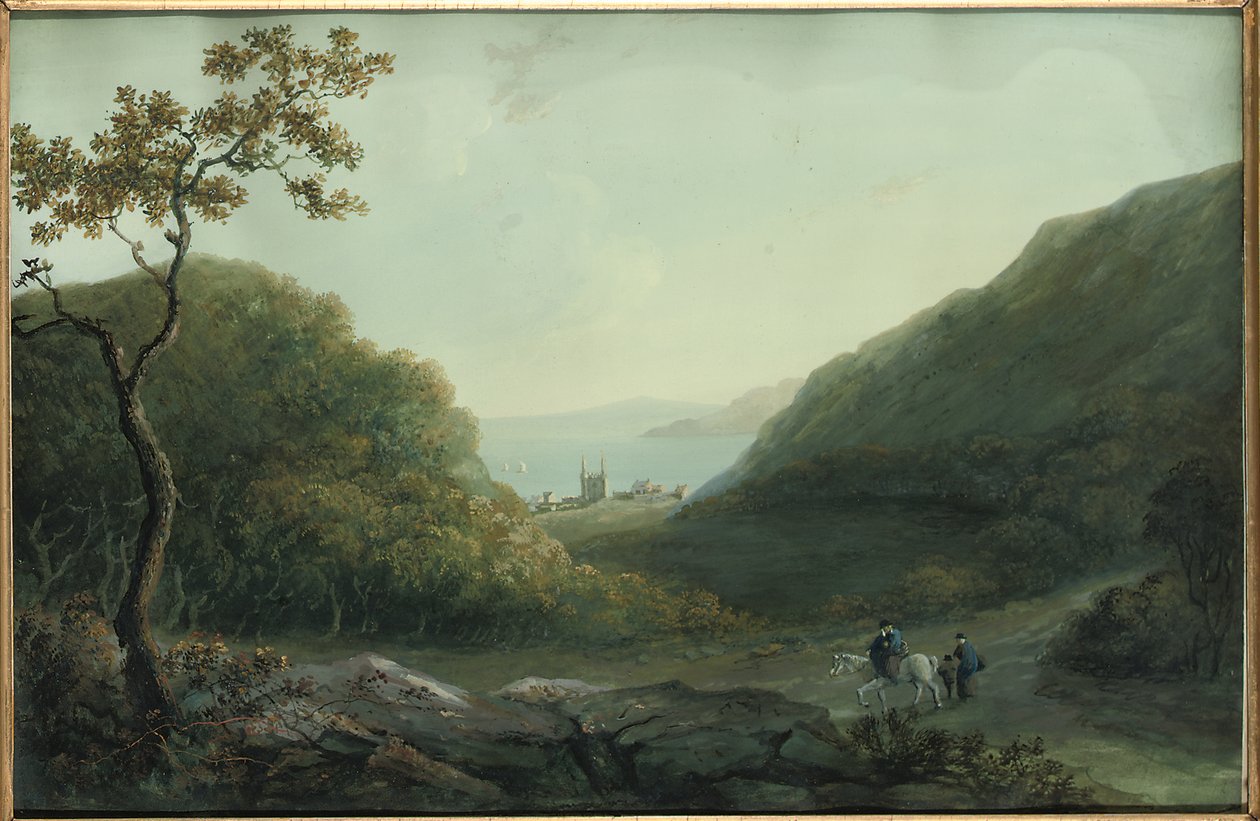Château de Penrhyn, près de Bangor, Gwynedd, nord du Pays de Galles, avant 1820 - Catherine Maria Bury