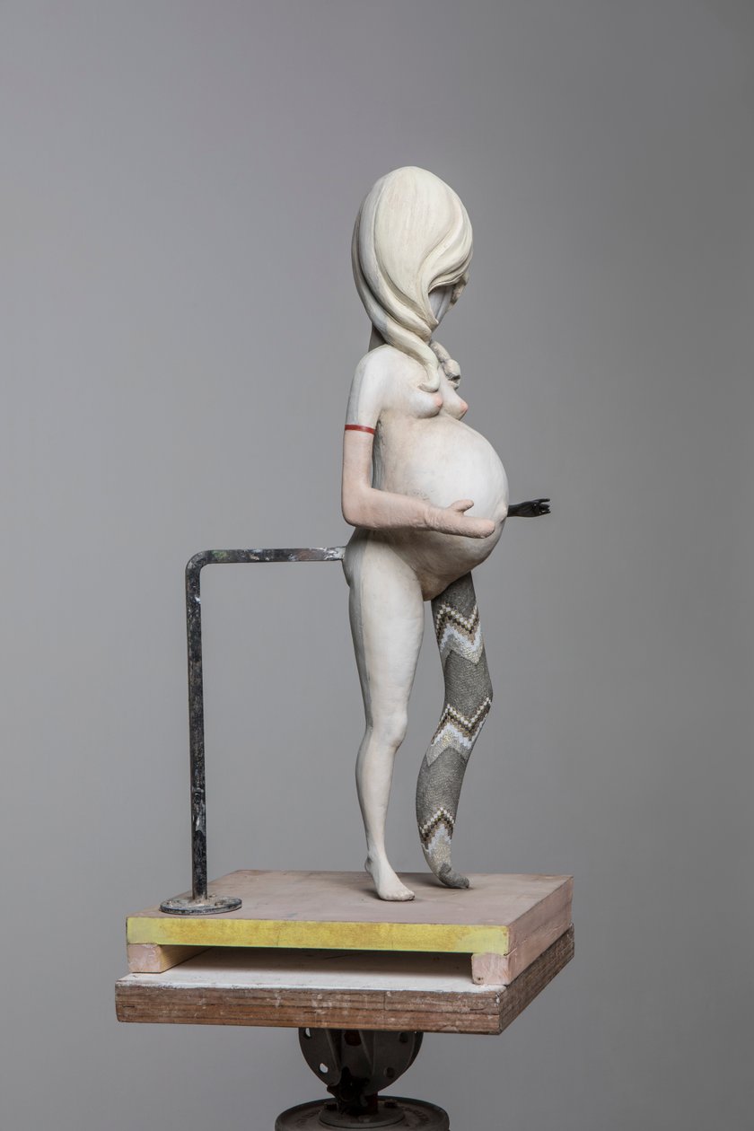 Degas Doll 1, 2017 (résine peinte, acier, bois) - Cathie Pilkington