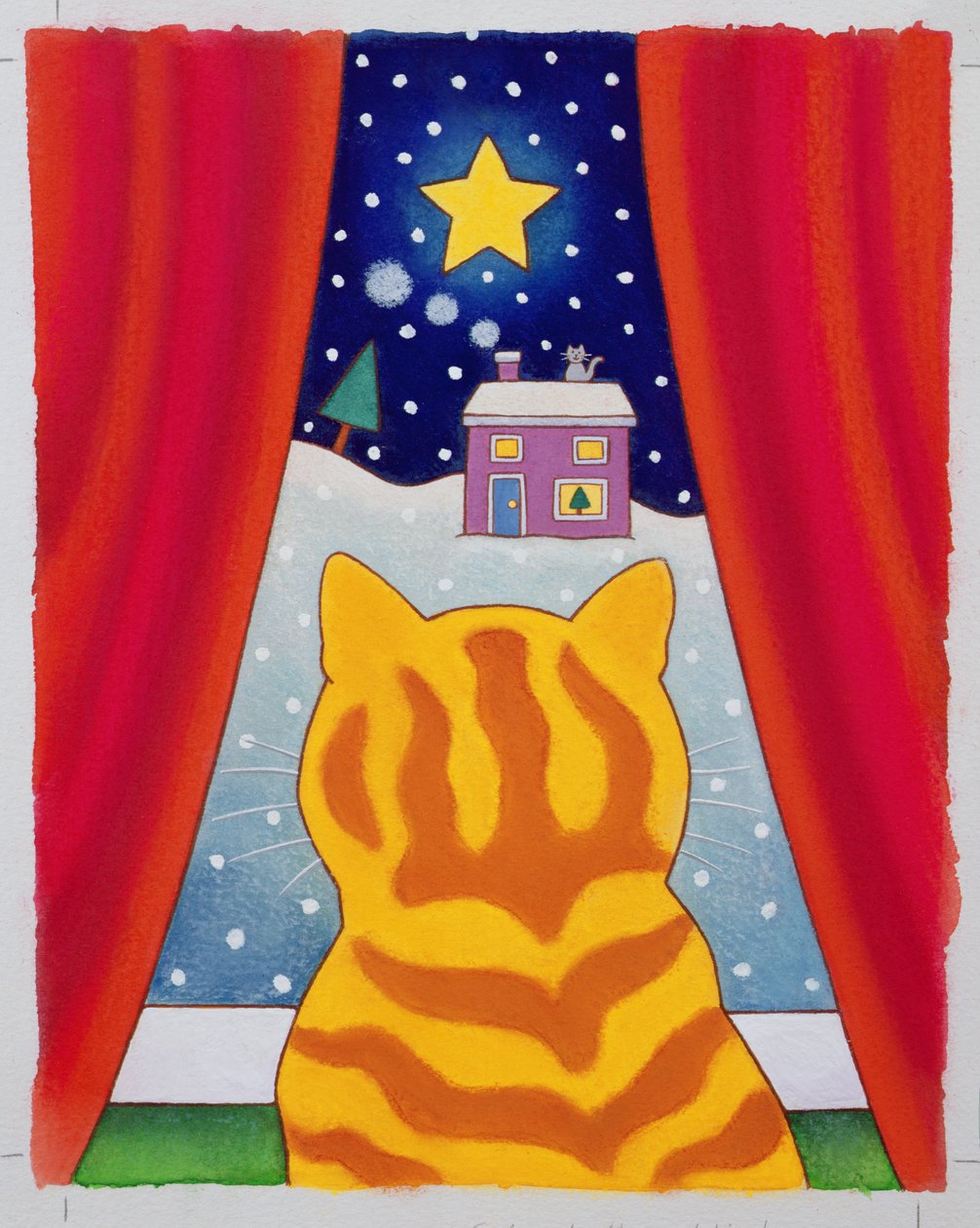 Chat à la fenêtre - Cathy Baxter