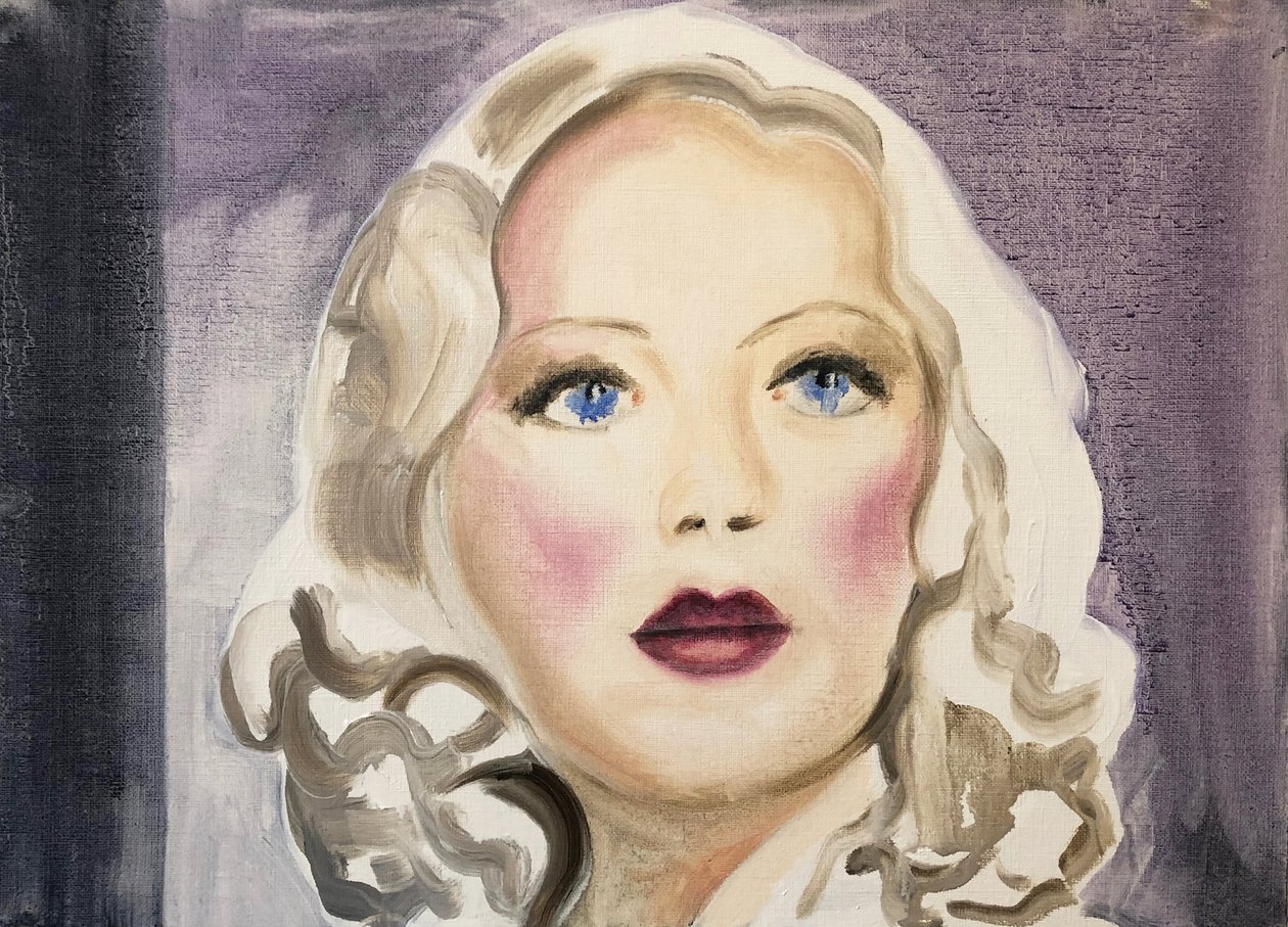 08.04.20 Elle était une artiste, 2020 (huile sur papier) - Cathy Lomax