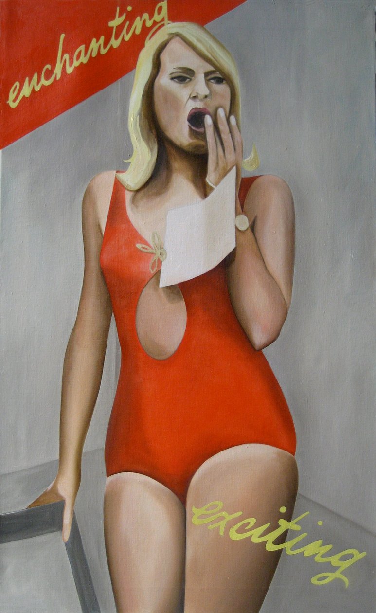 Enchanteresse, passionnante, 2007 (huile sur lin) - Cathy Lomax