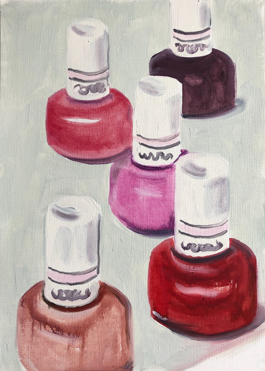 Nouvelles couleurs, 2019 (huile sur papier) - Cathy Lomax