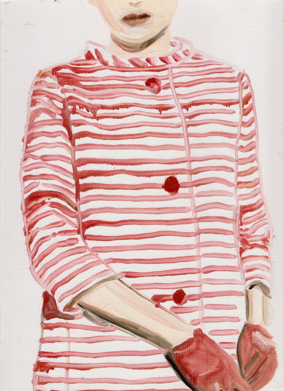 Stars in Stripes (MF), 2015 (huile sur papier) - Cathy Lomax
