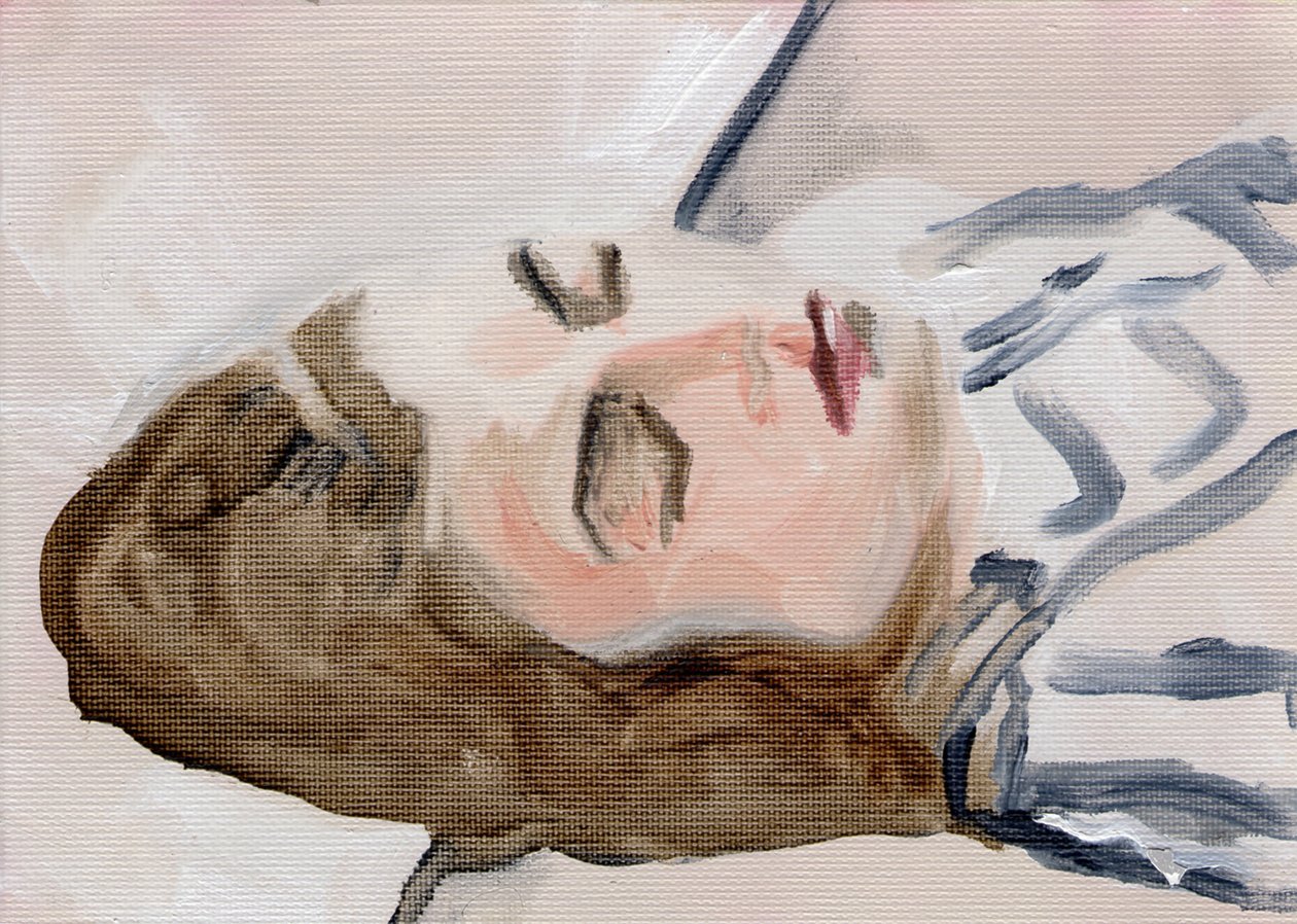 Toni Marachek, 2016 (huile sur papier) - Cathy Lomax