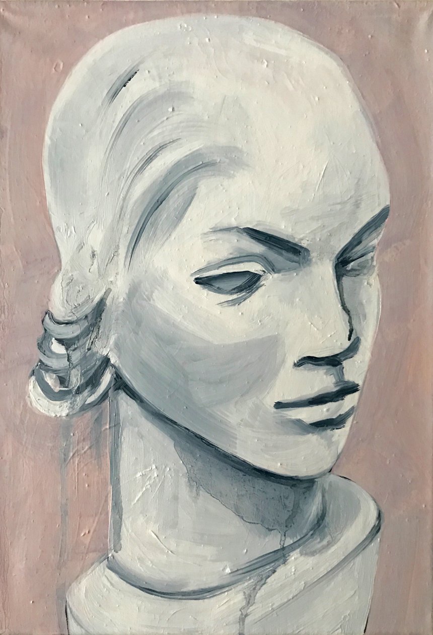 Valentina, 2017 (huile sur lin) - Cathy Lomax