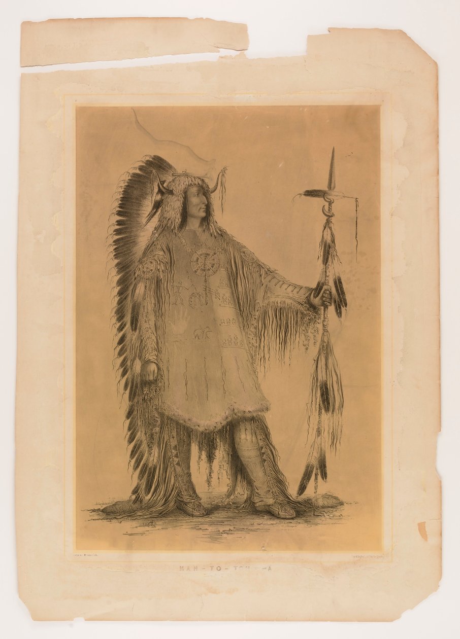 Mah-to-toh-pa, le chef des Mandans - Catlin, George