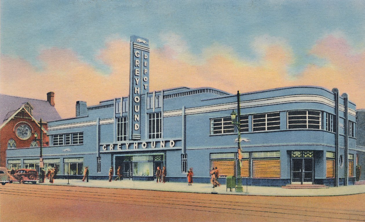 Terminal de bus Greyhound, 1942 - Caufield and Shook