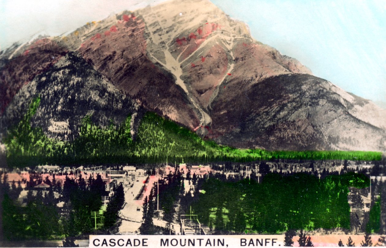 Montagne Cascade, Banff, Alberta, Canada, vers 1920 - Cavenders Ltd
