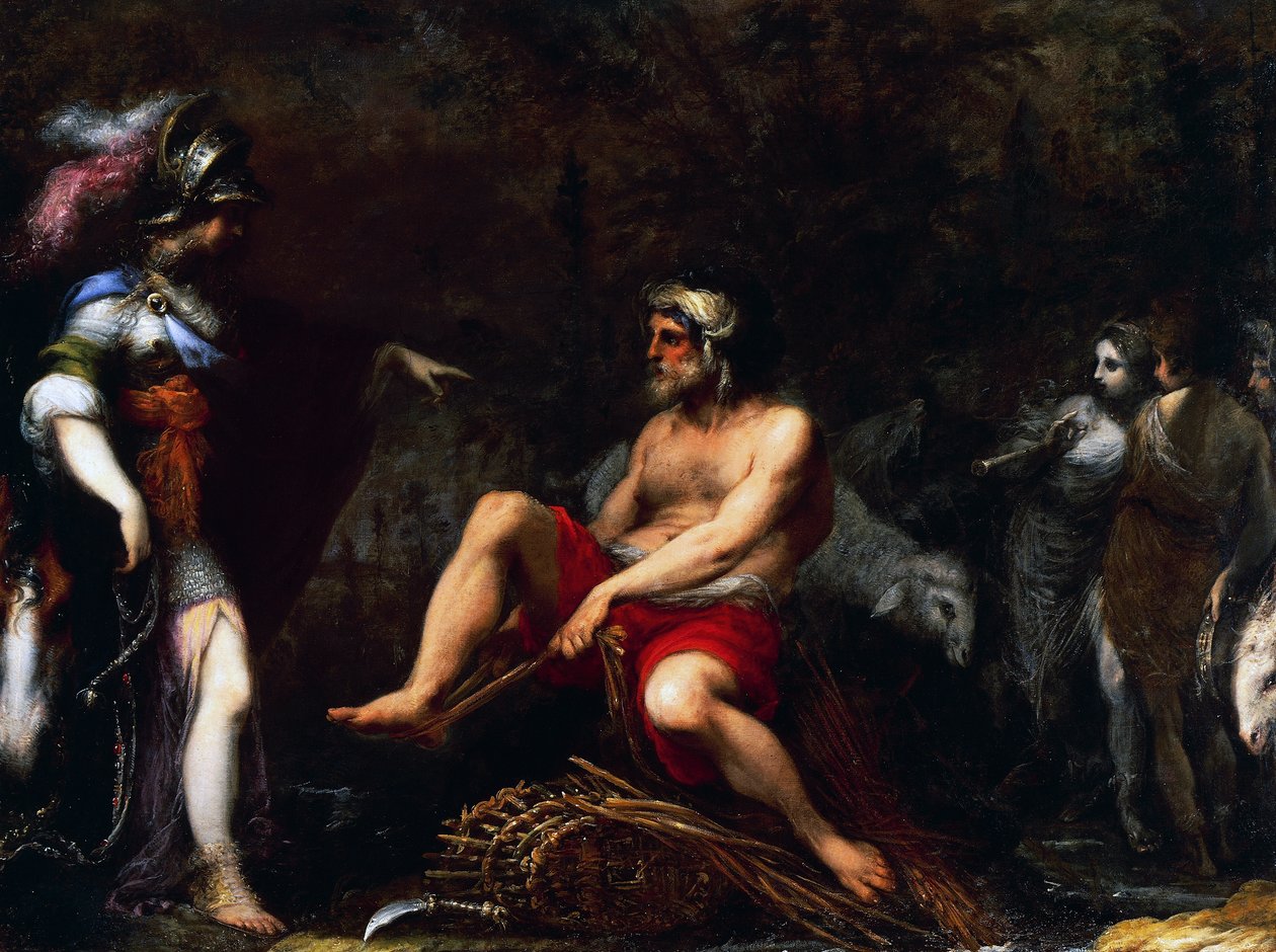 Erminia parmi les bergers, par Francisco Montelatici dit Cecco Bravo - Cecco  Bravo