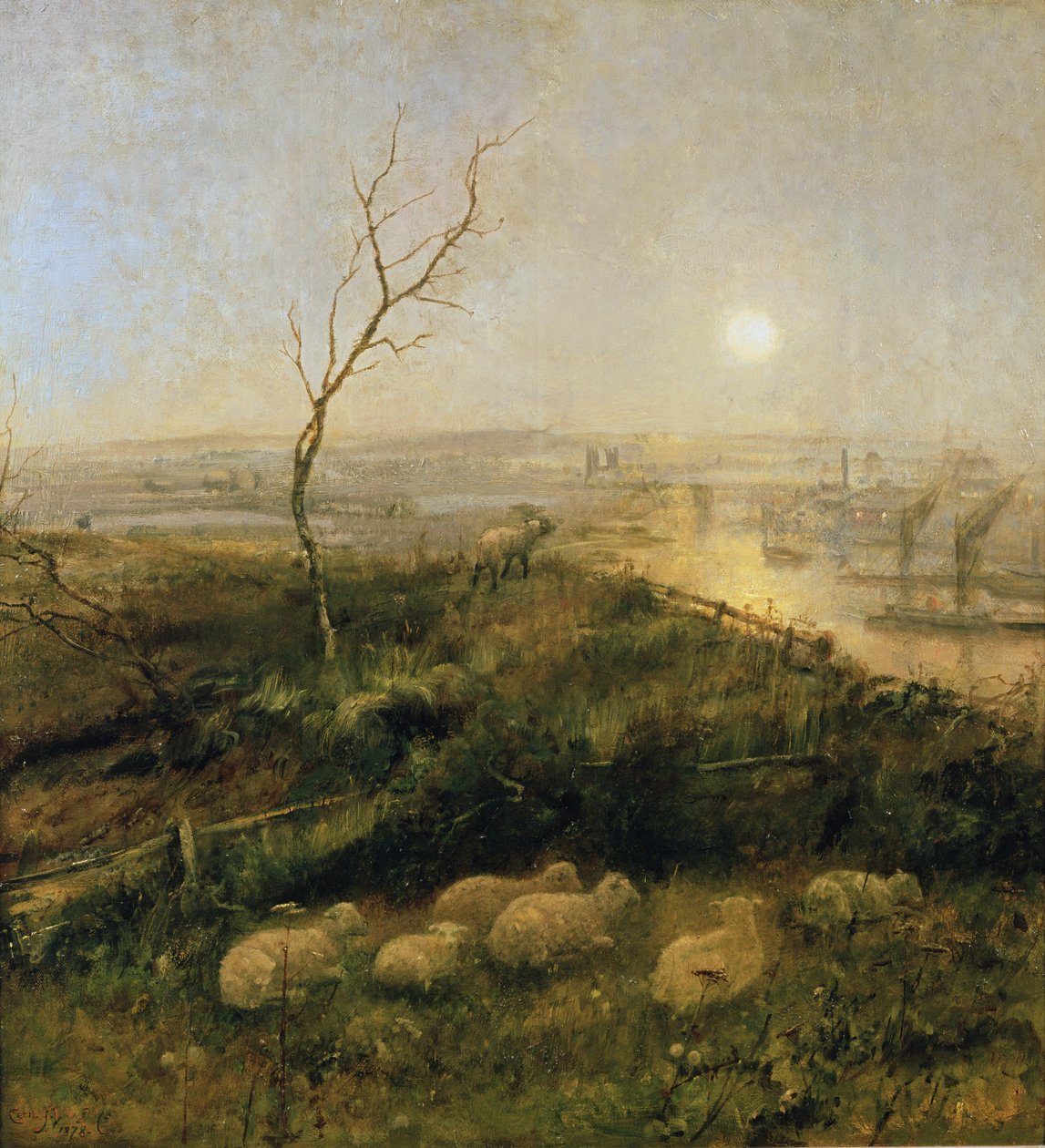 Égaré, une pastorale au clair de lune, 1878 - Cecil Gordon Lawson