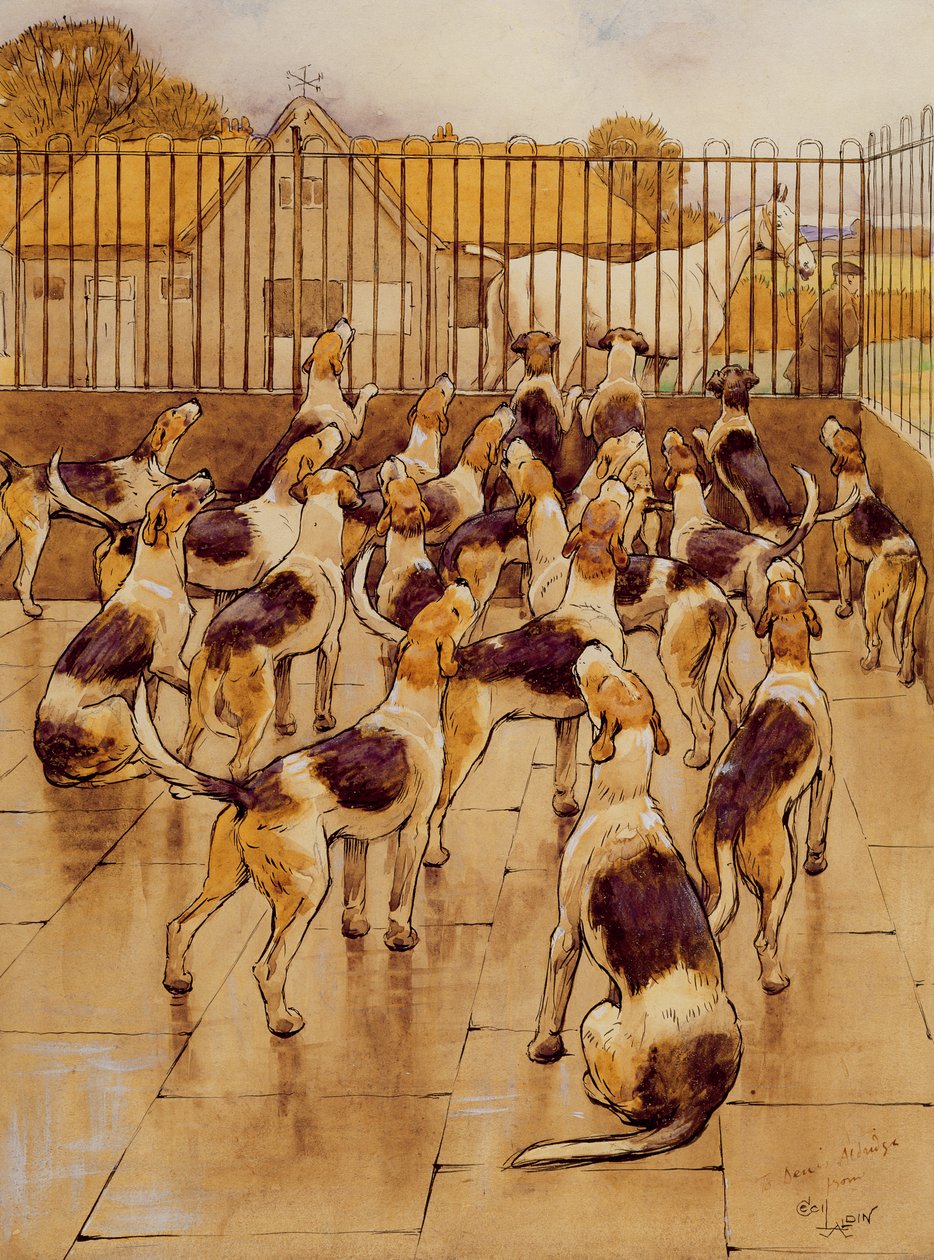 Les chiens ont soudainement commencé à hurler en chœur - Cecil Charles Windsor Aldin