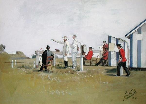 Le stand de tir, camp de Bisley - Cecil Cutler
