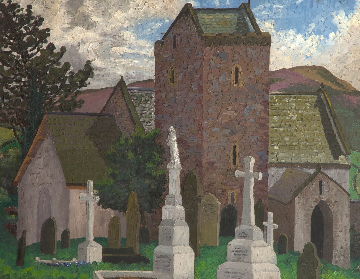 Église de Llangenith, Sud du Pays de Galles, vers 1930 - Cedric Morris