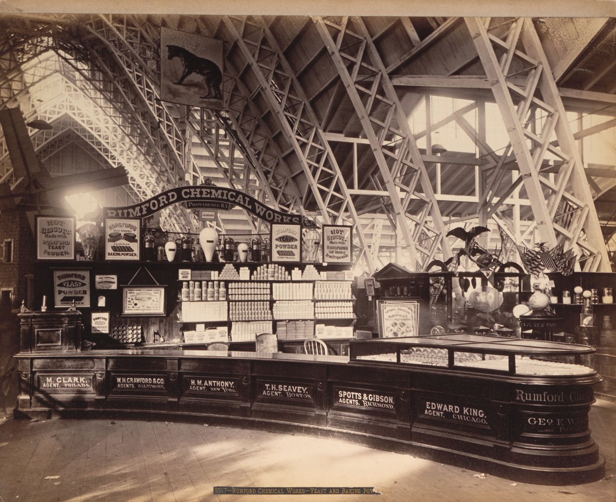 Rumford Chemical Works - Levure et poudre à lever, Exposition du Centenaire, Philadelphie - Centennial Photographic Co.