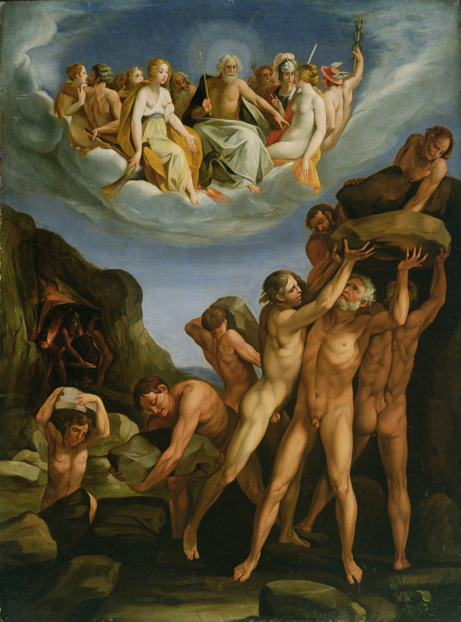 La Bataille des Dieux et des Géants - Cesare Rossetti