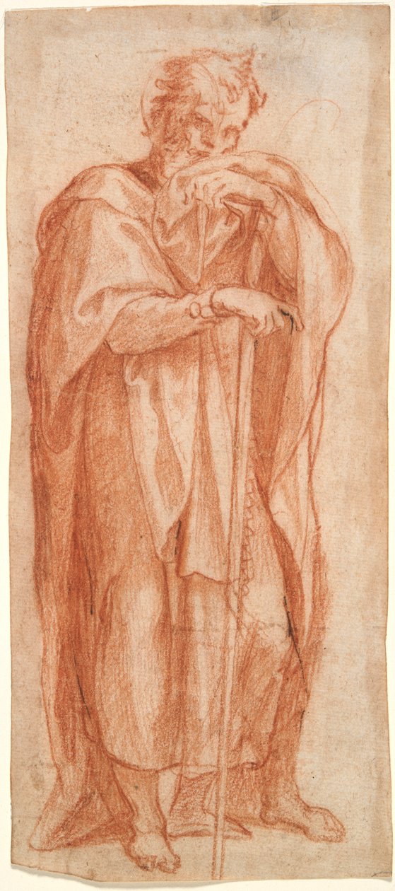 Éléazar, étude pour une fresque dans la chapelle Sixtine, Santa Maria Maggiore, Rome - Cesare Nebbia