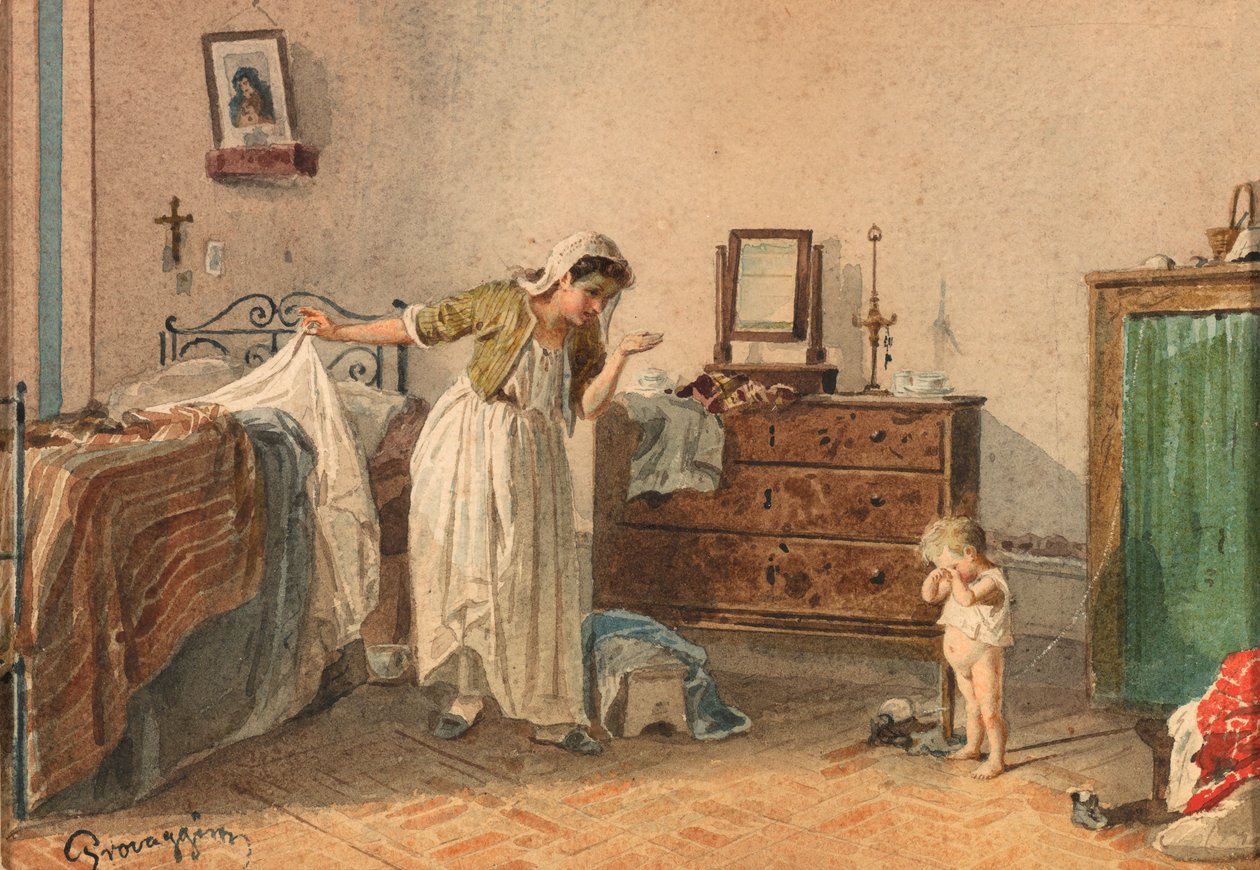 Réprimande, 19ème siècle - Cesare Provaggi