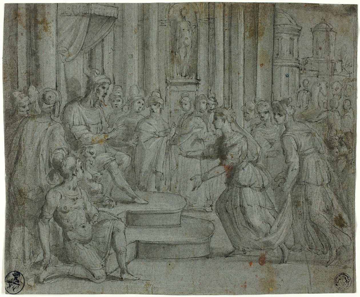 Salomon recevant la reine de Saba - Cesare Rossetti