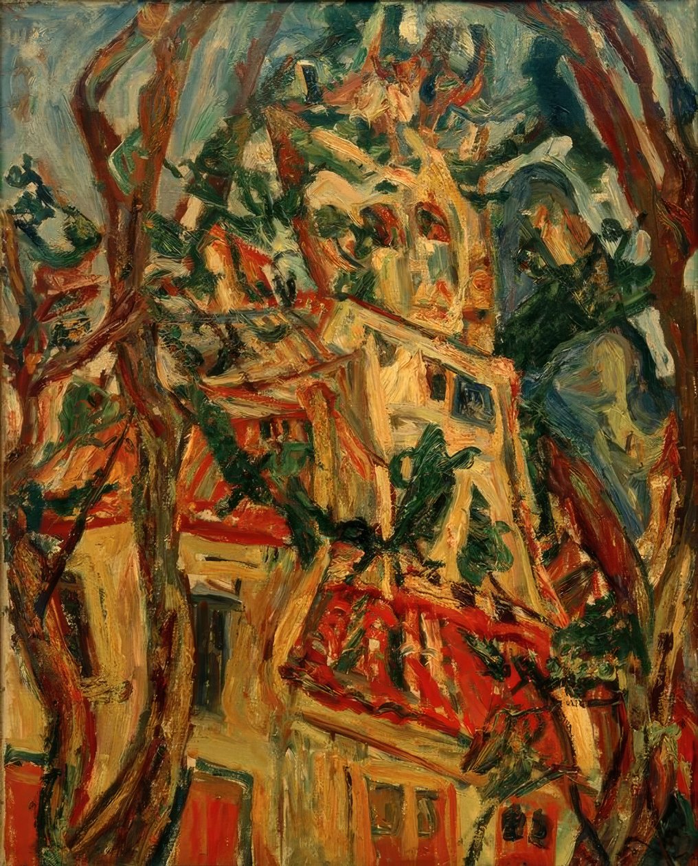 Chaim Soutine, Le clocher de Saint-Pierre à Céret - Chaim Soutine