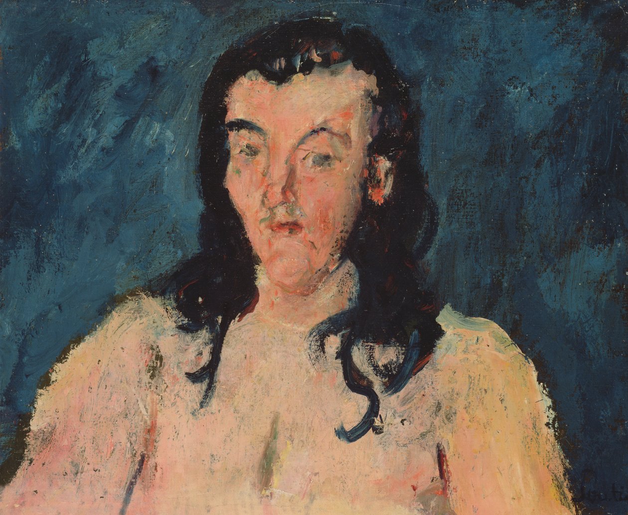Torso sur fond bleu, 1927-28 - Chaim Soutine