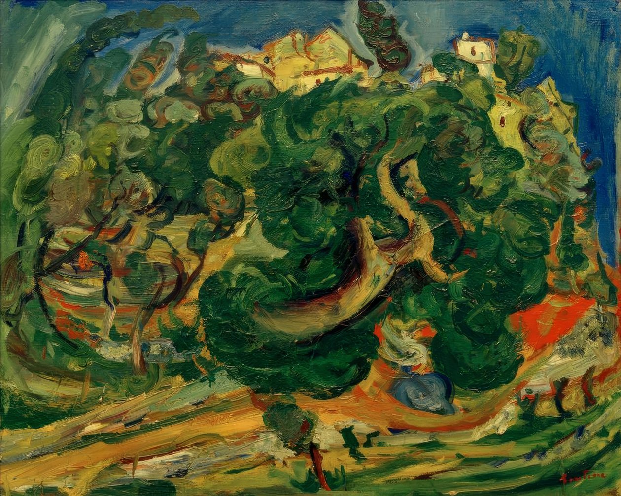 Ch. Soutine, Paysage en Sud de la France - Chaim Soutine