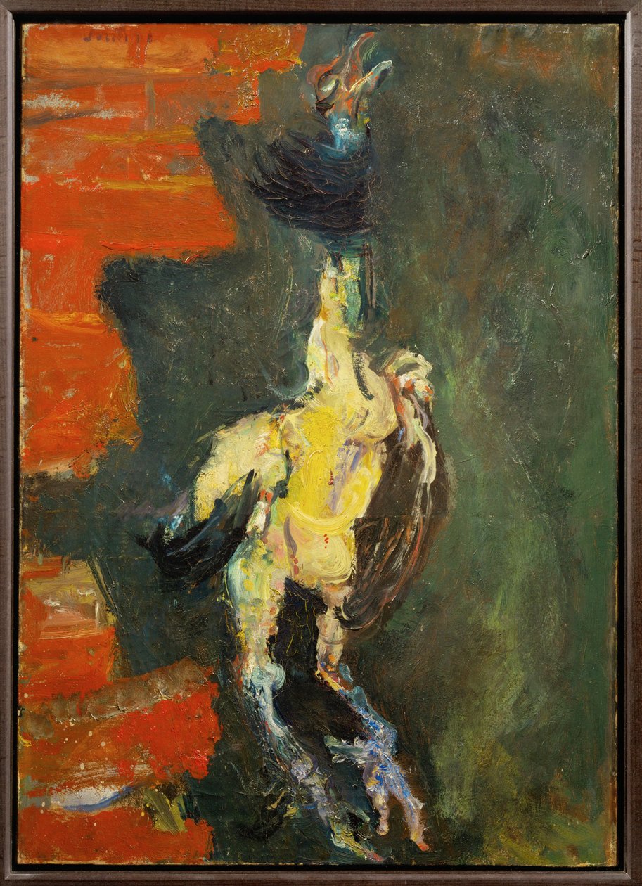 Poulet suspendu devant un mur de briques, vers 1924 (peinture sur toile) - Chaim Soutine
