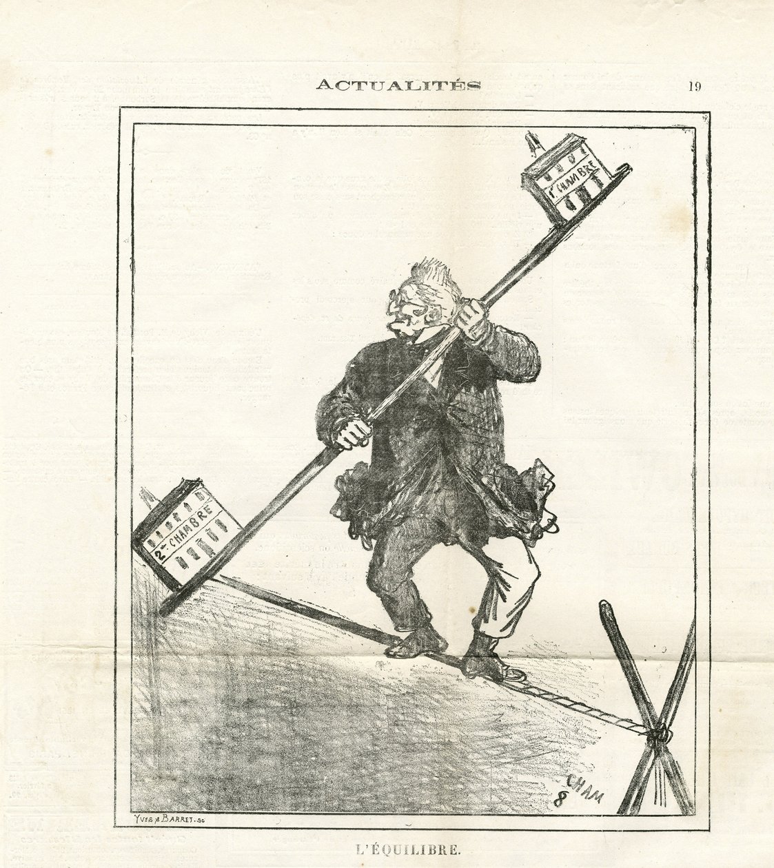 Illustration de Cham (1819-1879) dans Le Charivari - Amédée de Noé