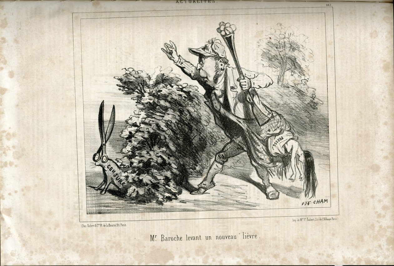 Illustration de Cham (1819-1879) dans Le Charivari - Amédée de Noé