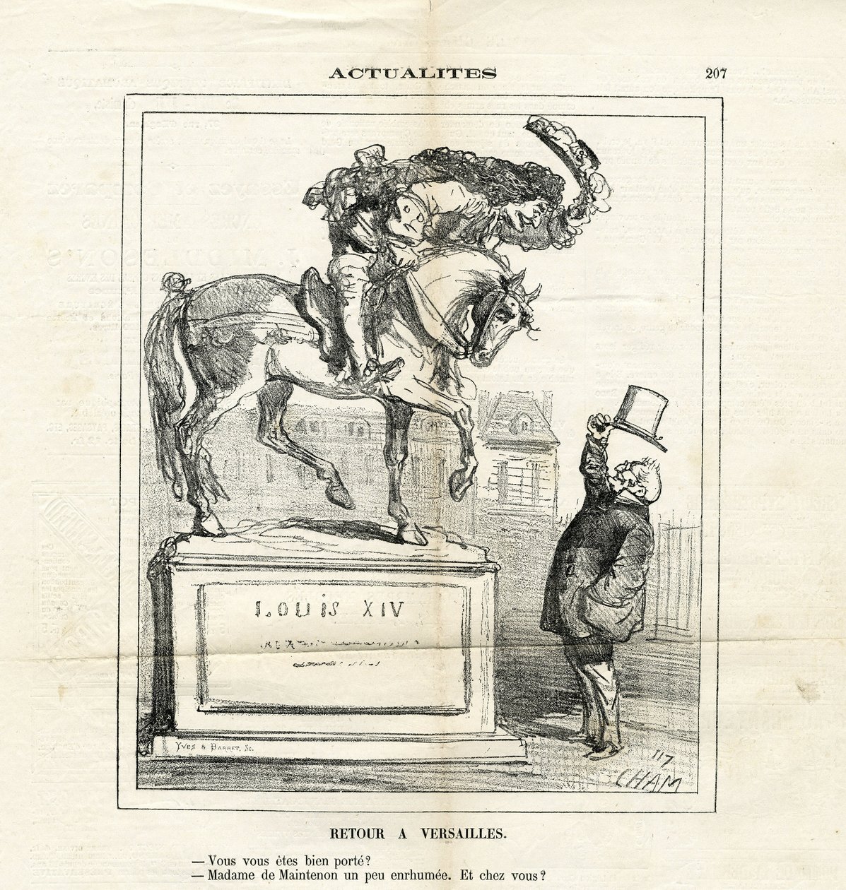 Illustration de Cham (1819-1879) dans Le Charivari - Amédée de Noé