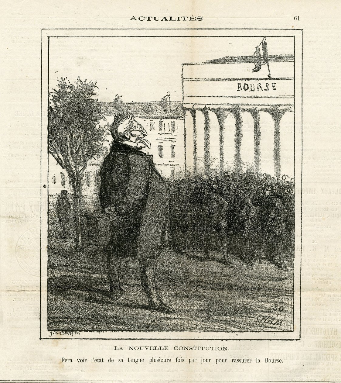 Illustration de Cham (1819-1879) dans Le Charivari - Amédée de Noé