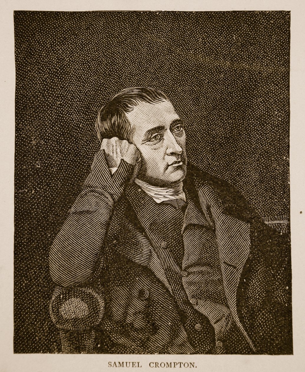 Samuel Crompton, gravé par C. Turner (1774-1857) - Charles Allingham