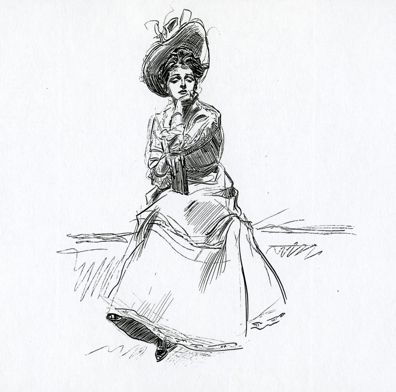 Une fille Gibson, vers 1902 - Charles Dana Gibson