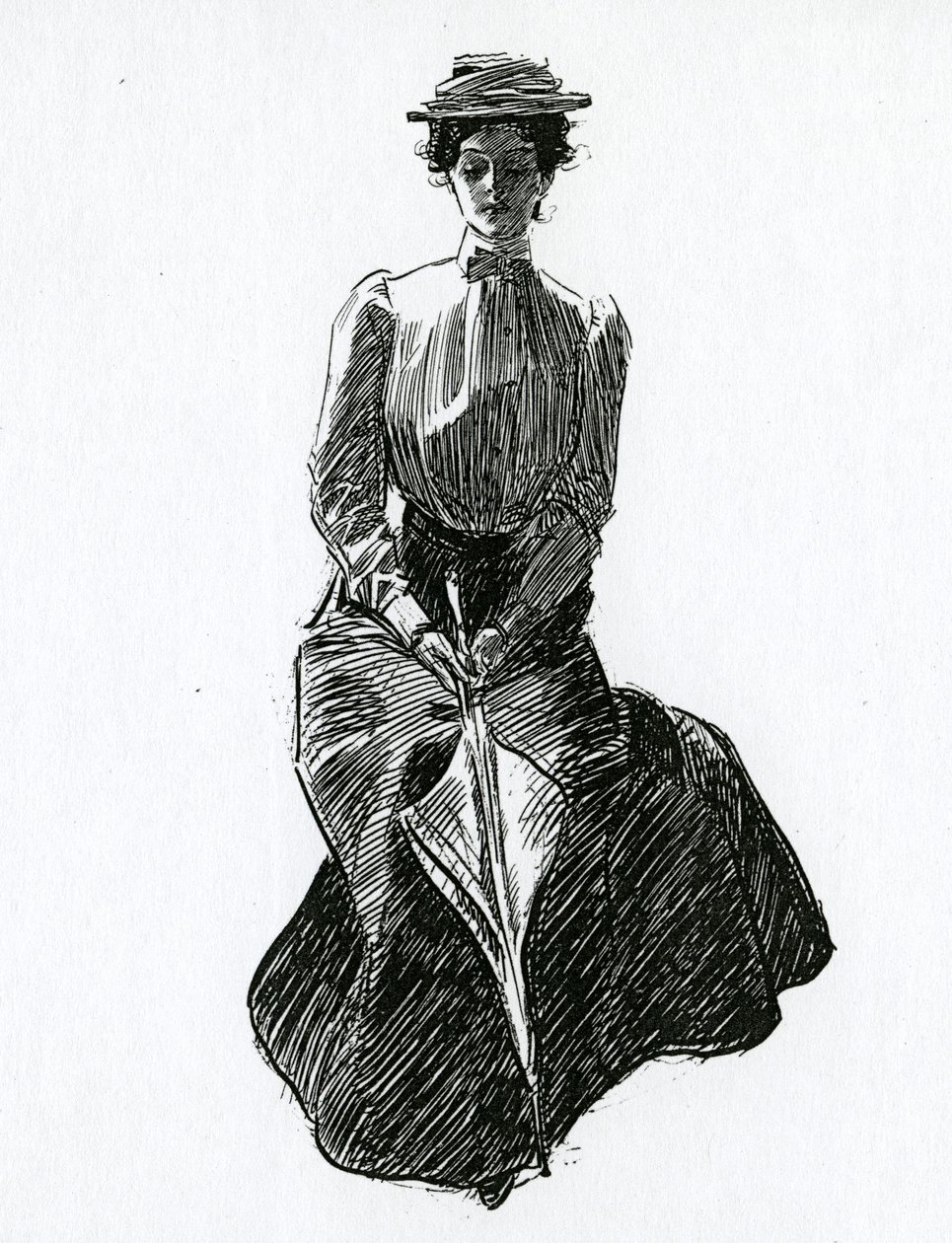 Une fille Gibson, vers 1902 - Charles Dana Gibson