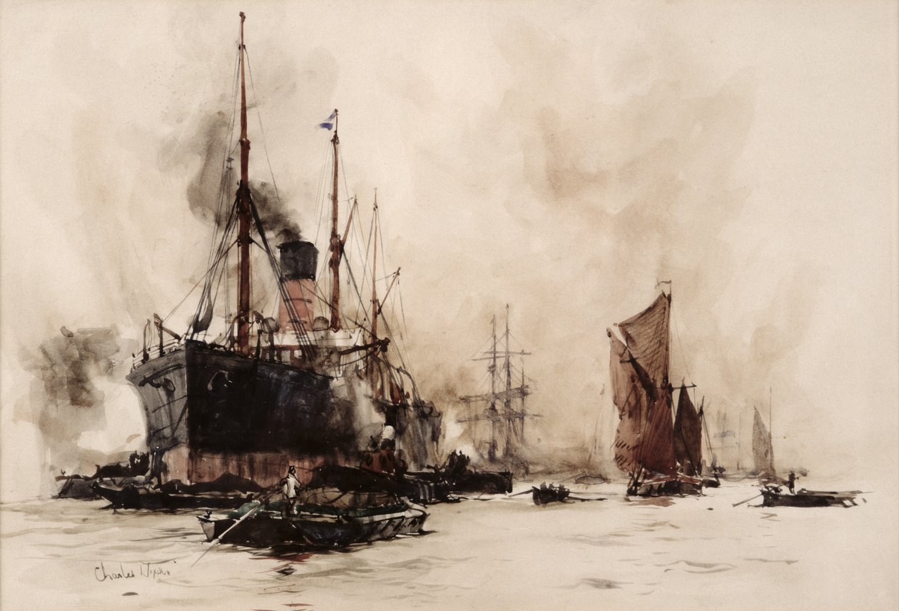 Chargement de charbon - Charles Edward Dixon