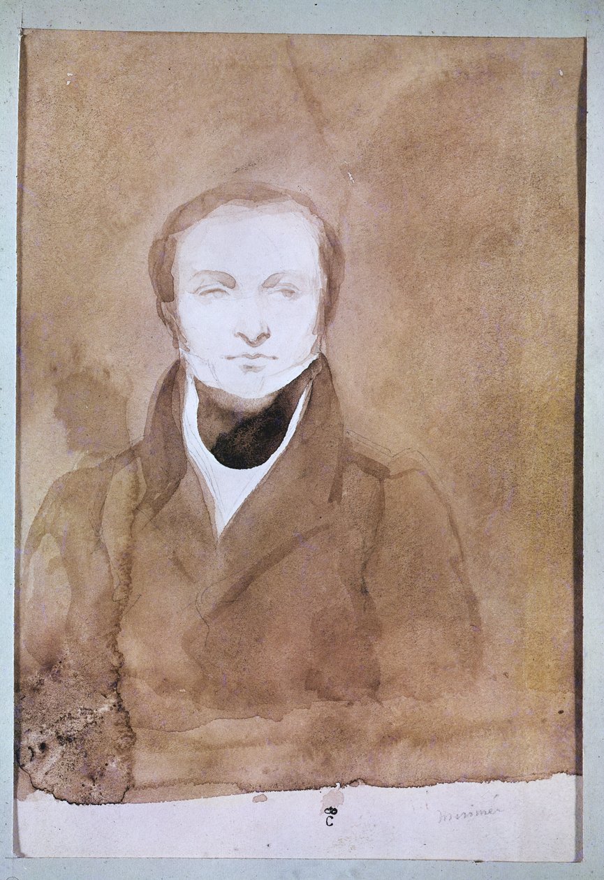 Portrait de Prosper Mérimée (1803-70) - Charles Emile Callande de Champmartin