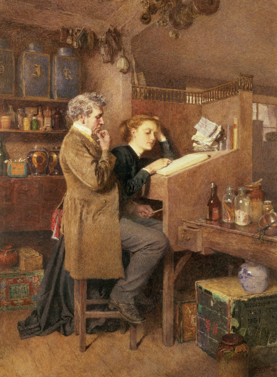 Épicier et femme, 1868 - Charles Green