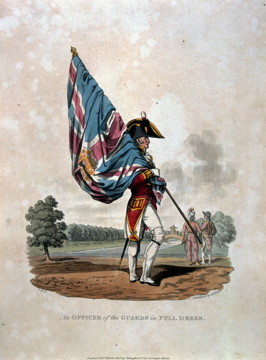 Un officier des gardes en grande tenue, de 