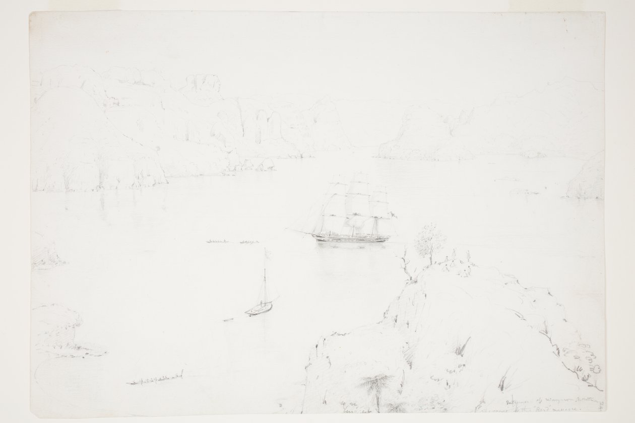 Entrée de Wangaroa, Nord. La scène du massacre de Boyd - Charles Heaphy