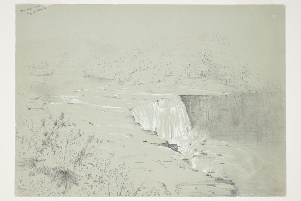 Chutes de Waitangi, baie des Îles - Charles Heaphy