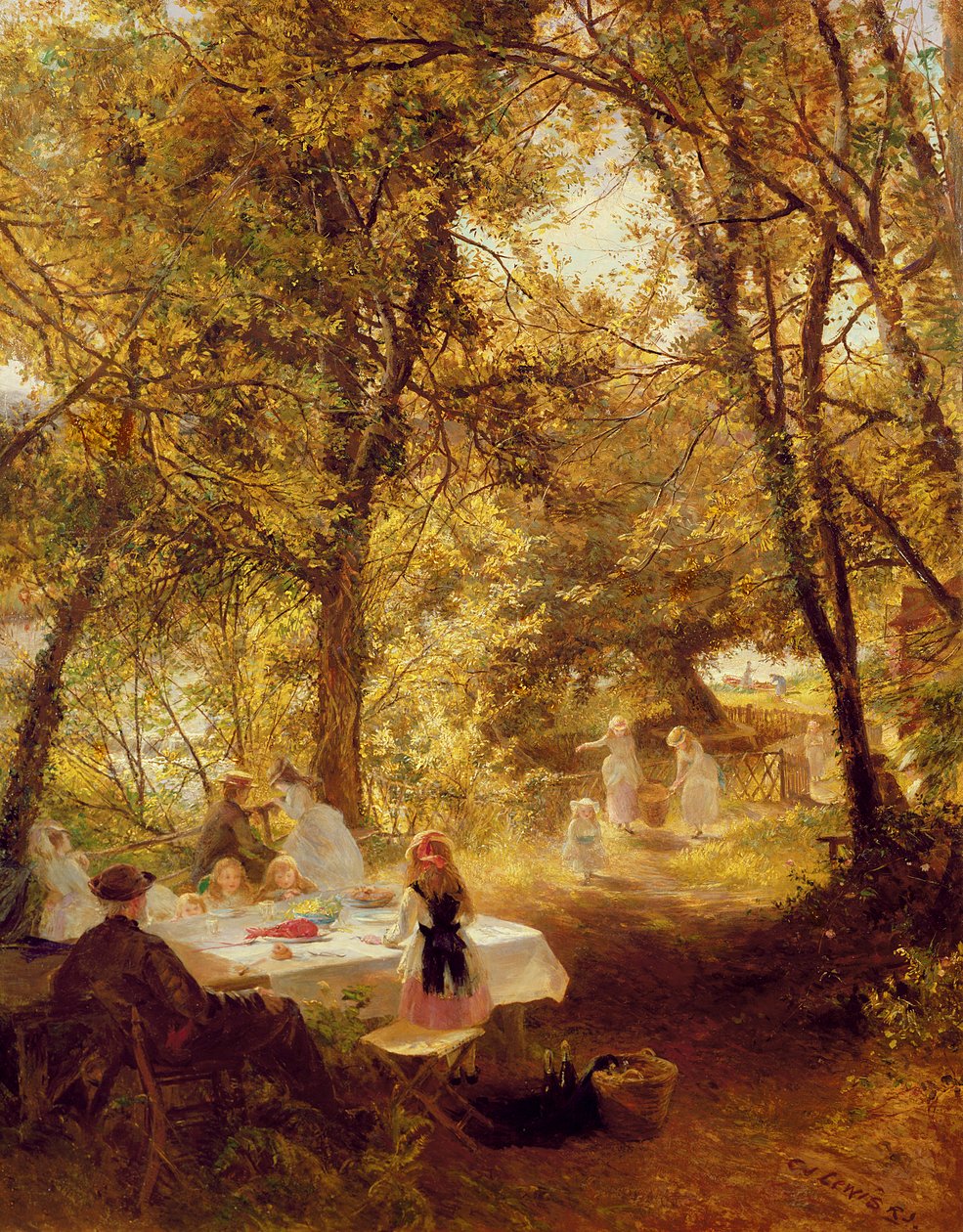 Notre pique-nique - New Lock, Berks - Charles James Lewis