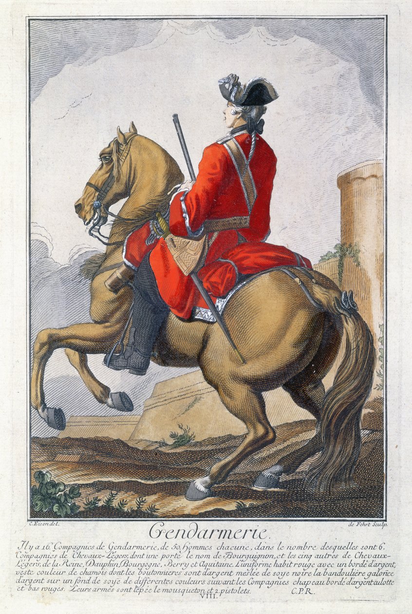 Gendarme monté sur un cheval - Charles Joseph Dominique Eisen