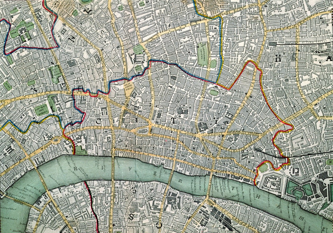 Carte de Londres, 1852 - Charles Robert Knight
