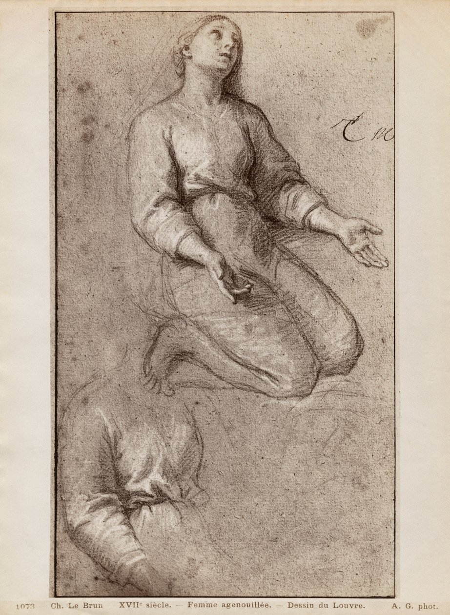 Femme agenouillée, c.1685 - Charles Le Brun